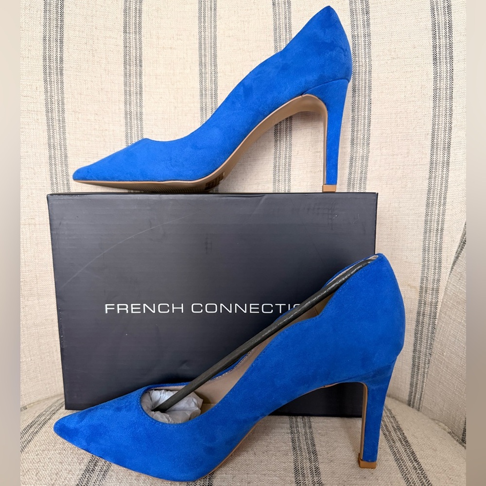 French Connection Vibrant Blue Heels